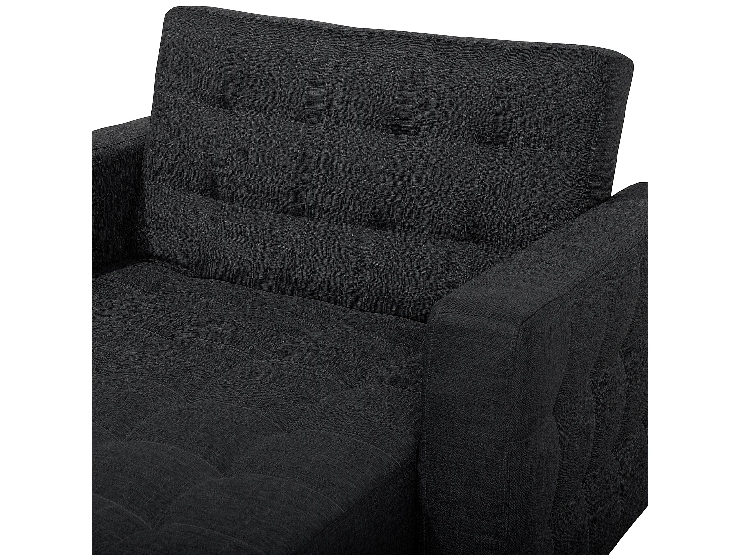 Chaise longue ABERDEEN Tissu Gris graphite