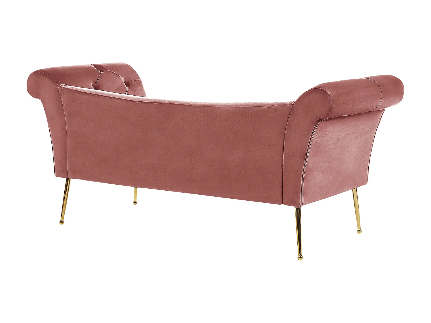 Chaise longue NANTILLY Fluweel Roze
