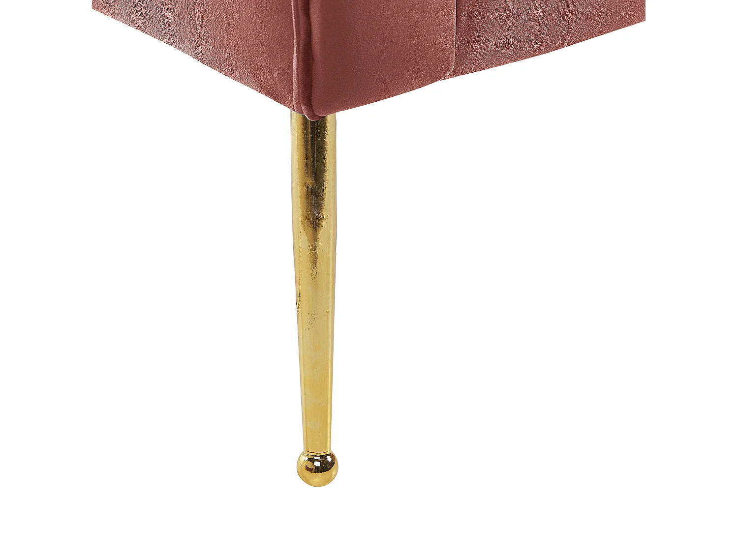 Chaise longue NANTILLY Fluweel Roze