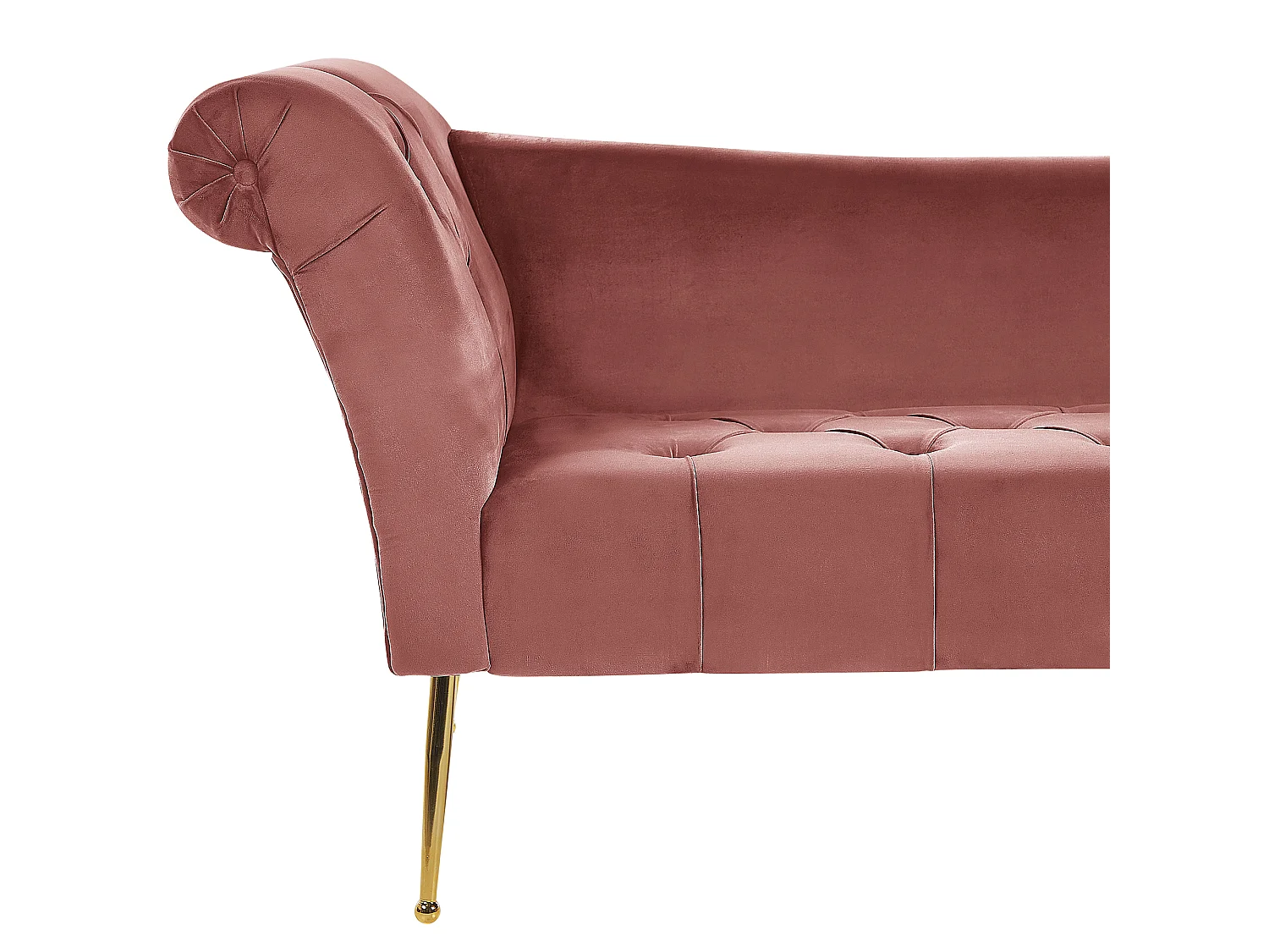 Chaise Longue NANTILLY Velvet Pink