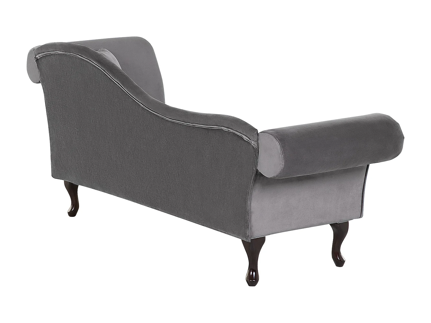 Chaise longue côté droit LATTES Velours Gris