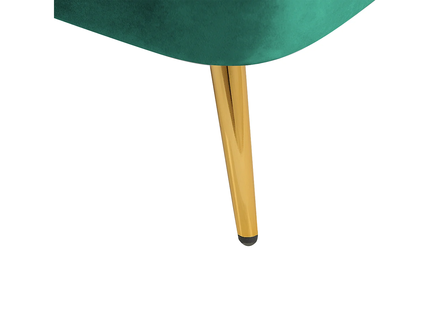 Chaise longue côté droite ALLIER Velours Vert émeraude