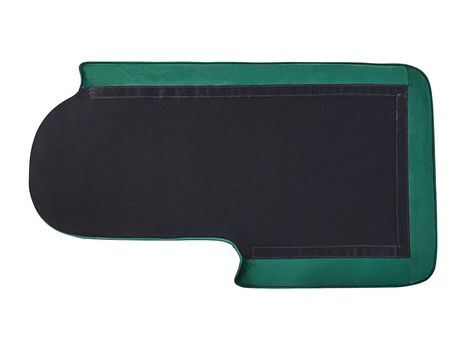 Chaise longue côté droite ALLIER Velours Vert émeraude