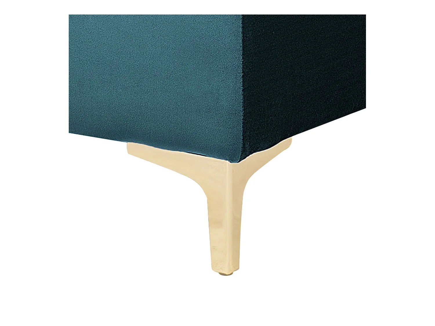 Chaise longue ABERDEEN Velours Bleu paon