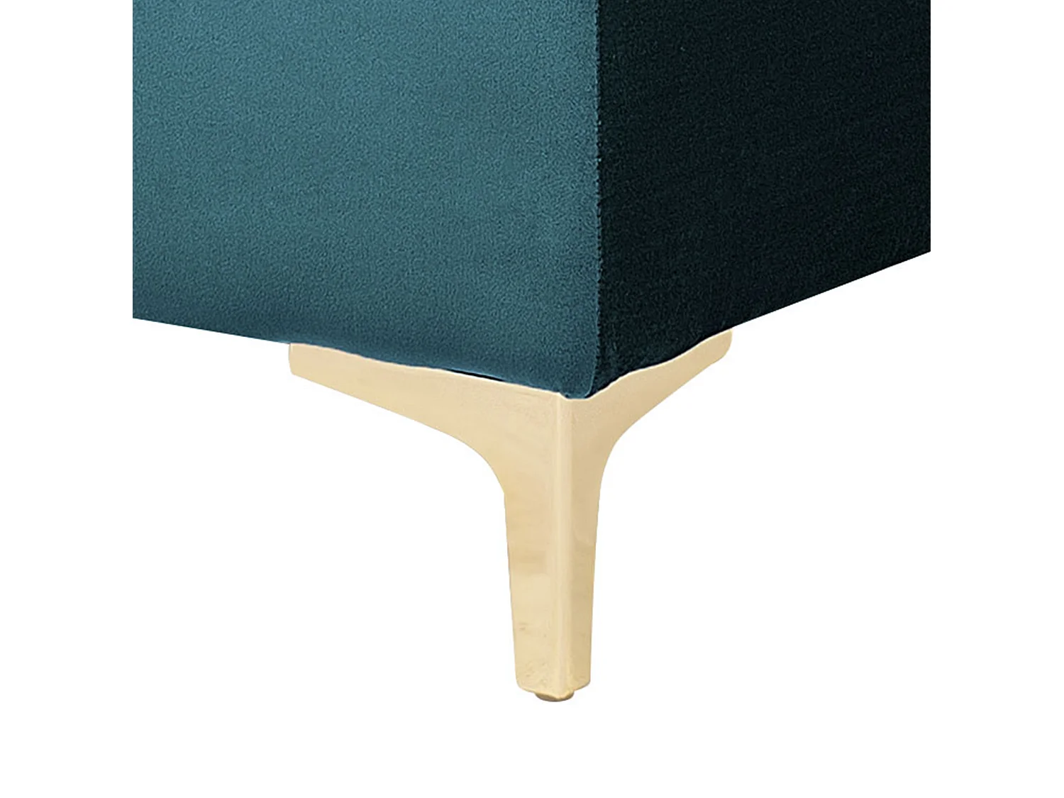 Chaise longue ABERDEEN Velours Bleu paon