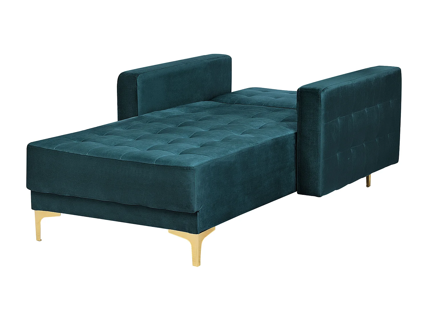 Chaise longue ABERDEEN Terciopelo Verde azulado