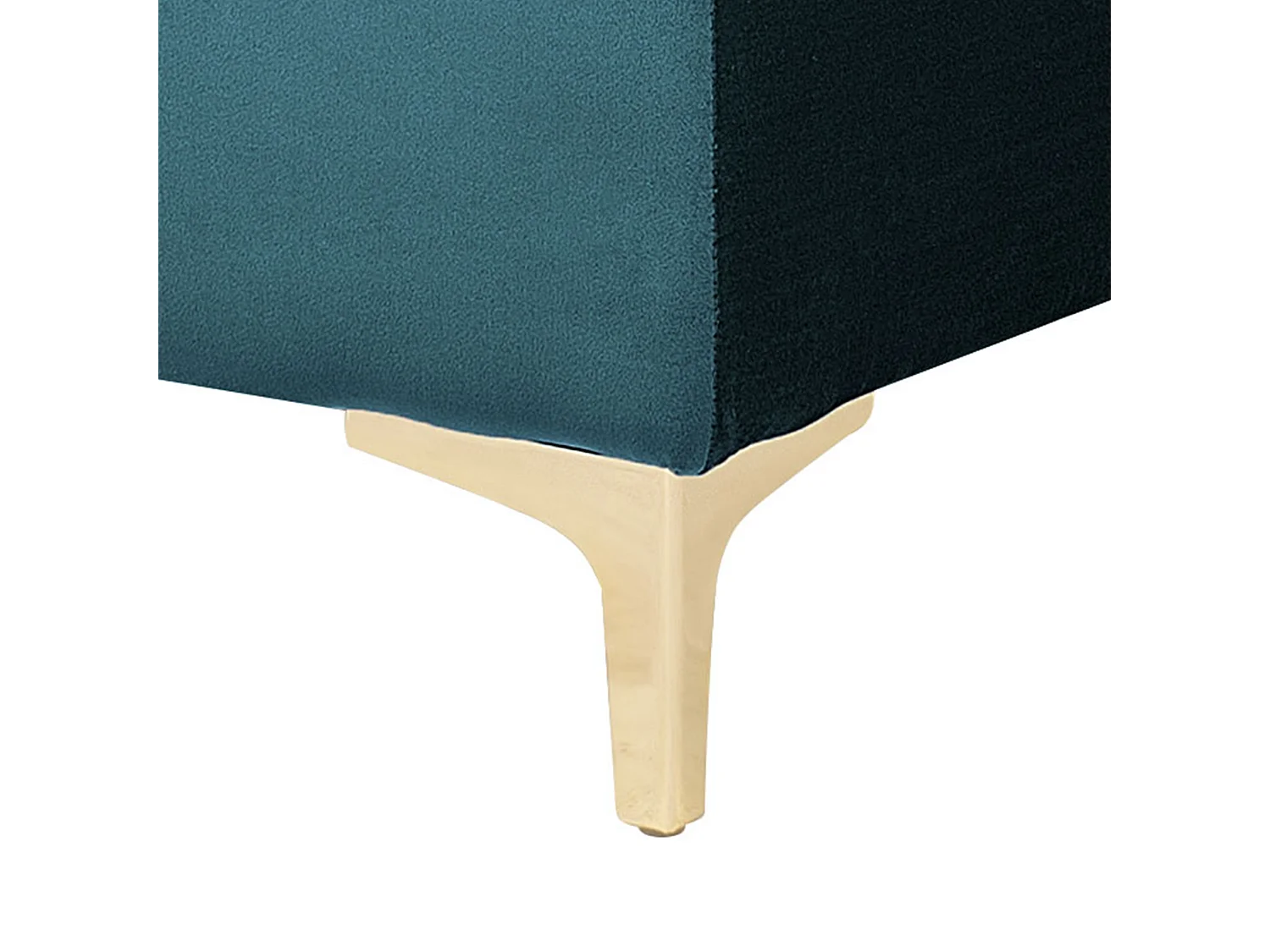 Chaise longue ABERDEEN Terciopelo Verde azulado