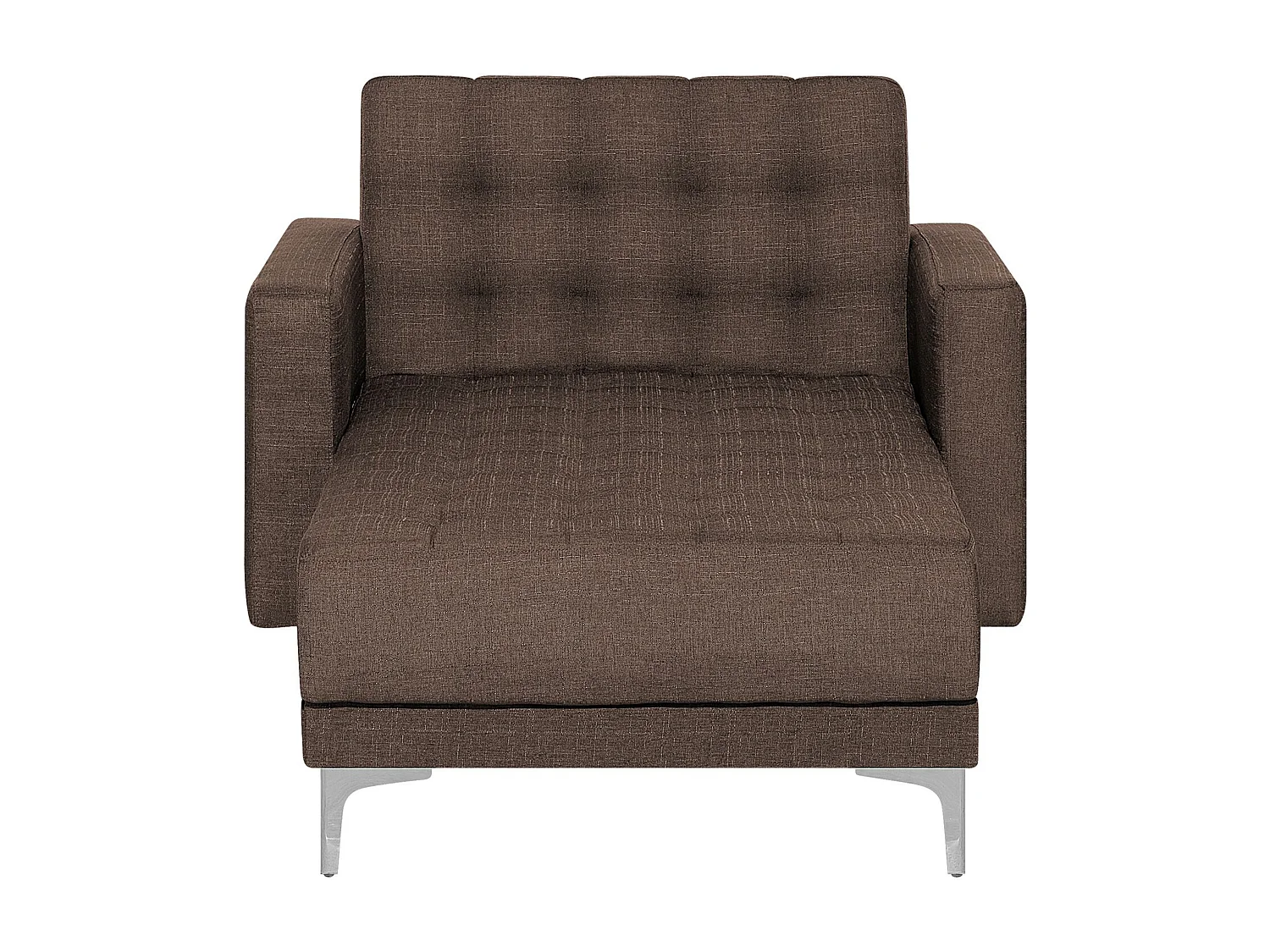 Chaise longue ABERDEEN Stof Donkerbruin