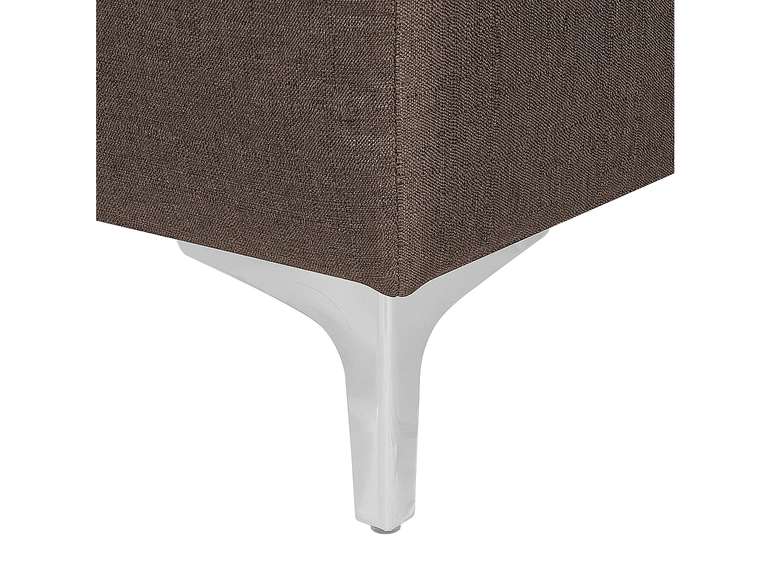 Chaise longue ABERDEEN Tissu Marron foncé