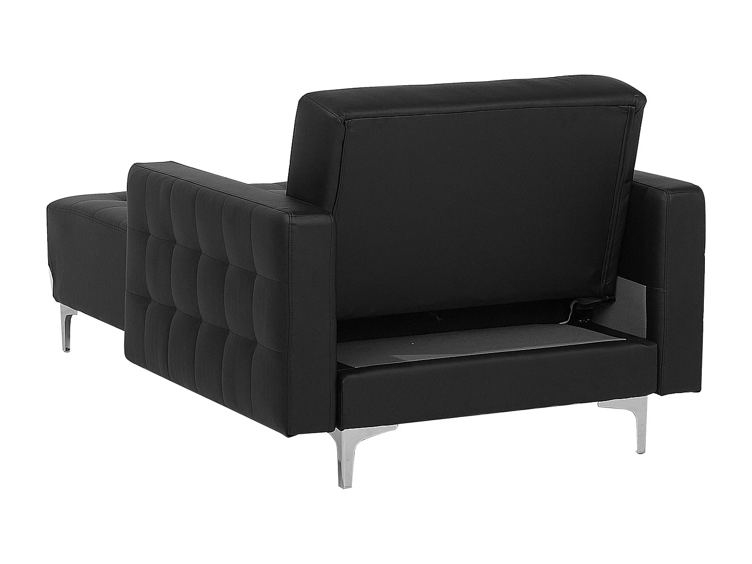 Chaise longue ABERDEEN Cuir PU Noir