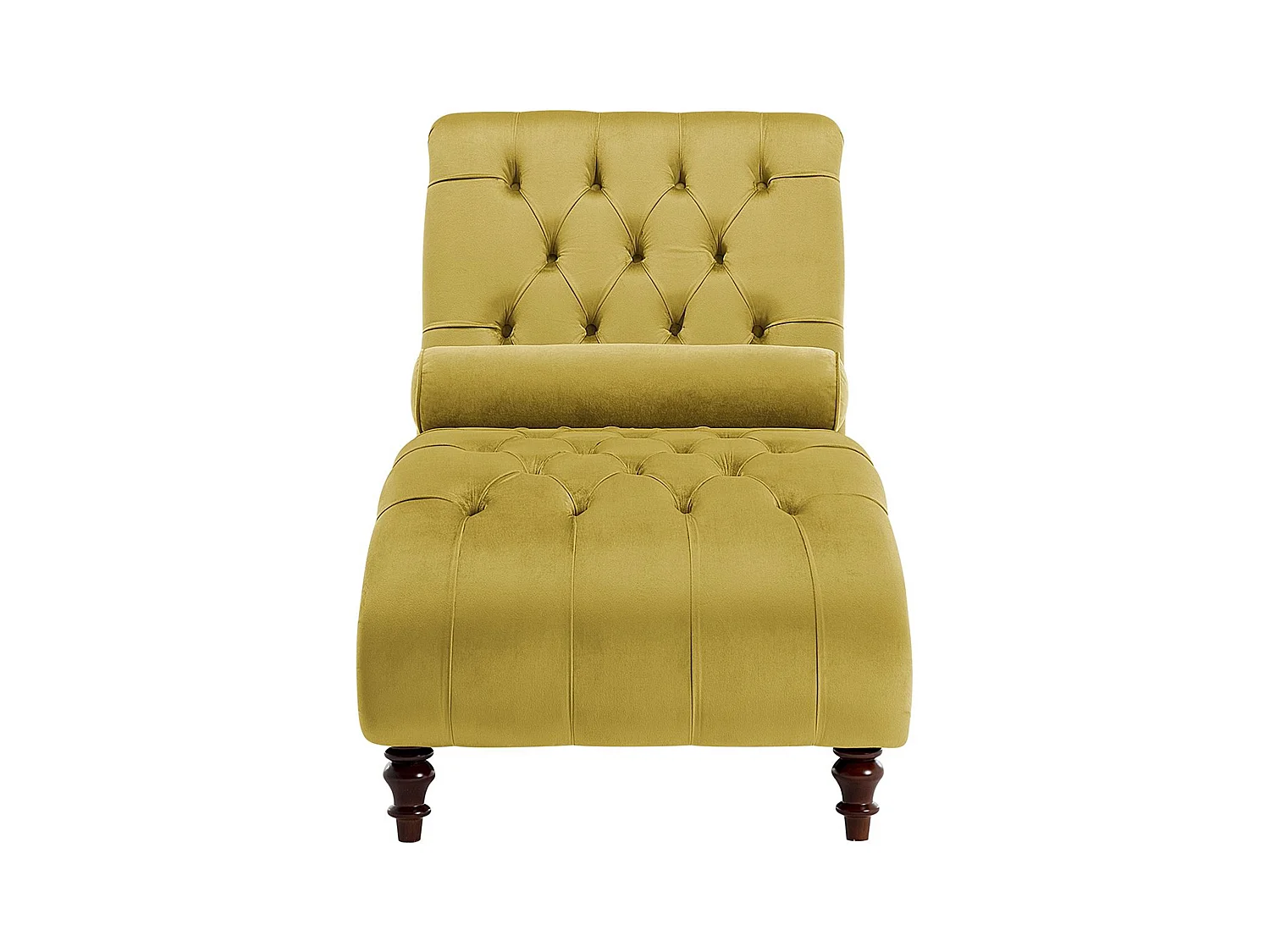 Szezlong MURET Welur Musztardowy