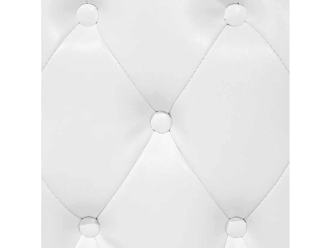 Chaise longue côté droite LATTES Cuir PU Blanc