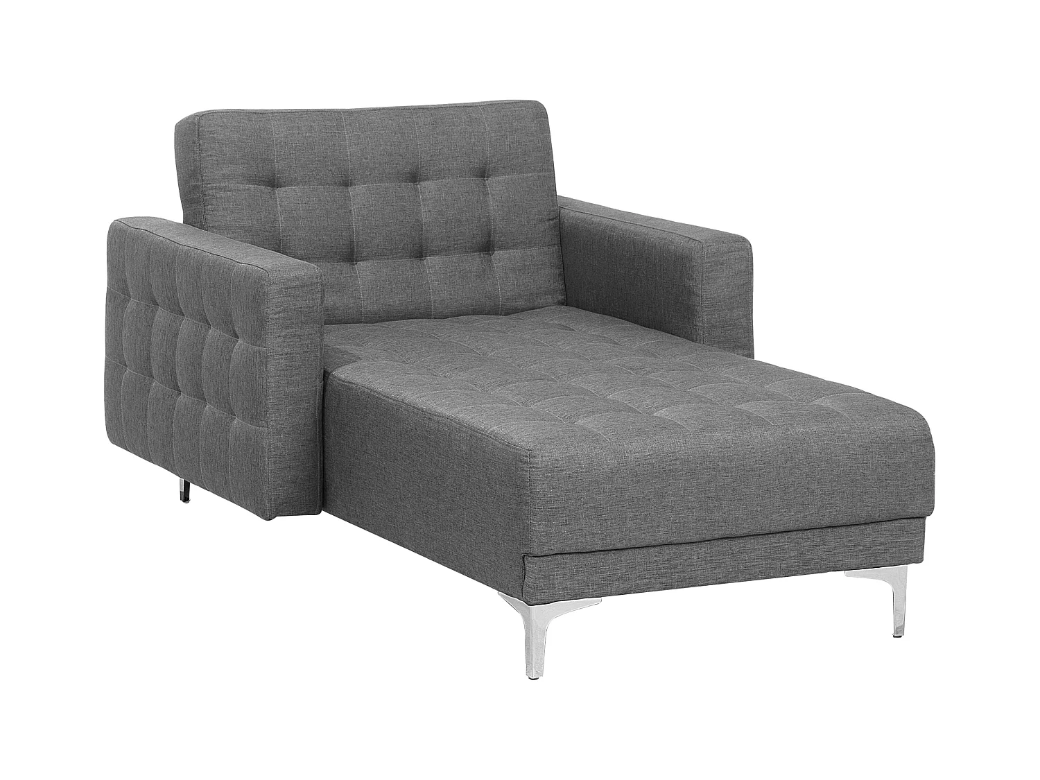 Moderne Chaiselongue Polsterbezug hellgrau Aberdeen