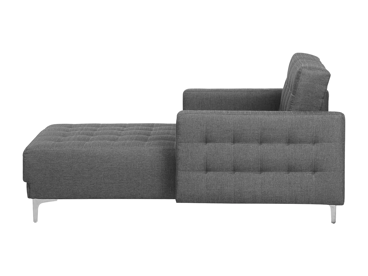 Chaise longue ABERDEEN Tessuto Grigio chiaro