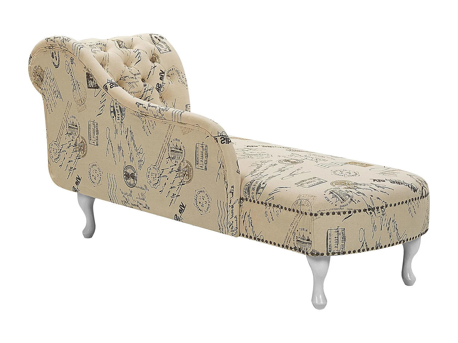 Chaise longue versione destra NIMES Tessuto Beige