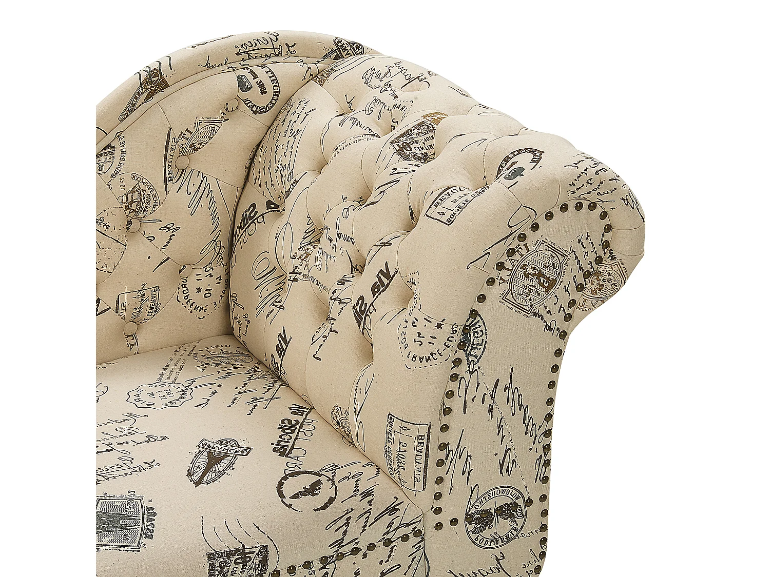 Chaise longue versione destra NIMES Tessuto Beige