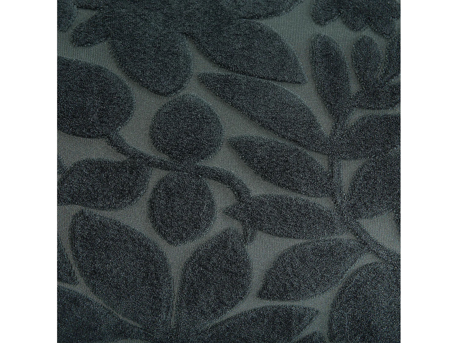 Linkszijdige chaise longue BIARRITZ Fluweel Donkergroen