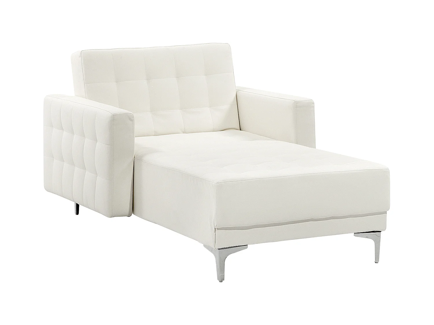Chaise longue ABERDEEN Kunstleer Wit