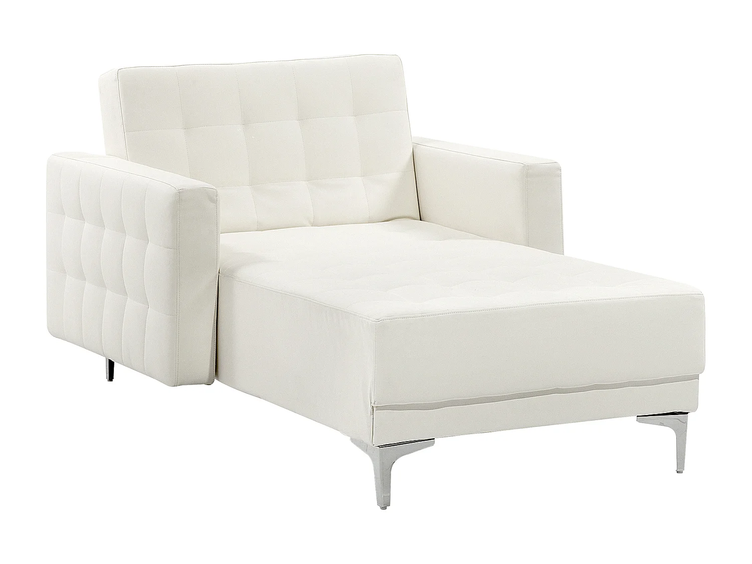 Chaise longue ABERDEEN Kunstleer Wit