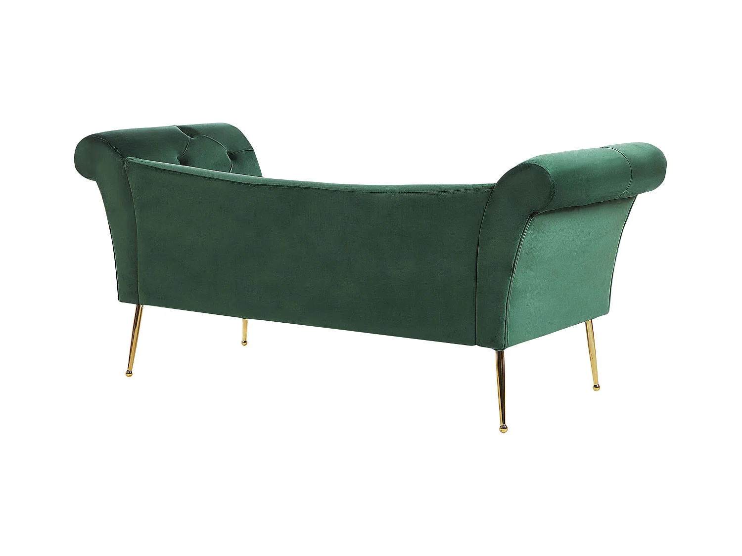 Chaise longue NANTILLY Velluto Verde scuro