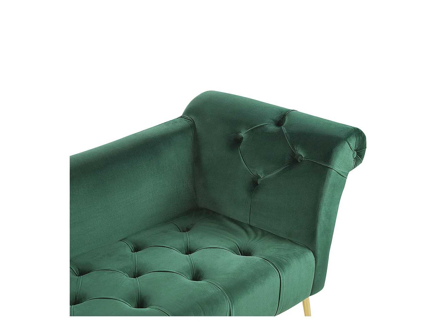 Chaise longue NANTILLY Velluto Verde scuro