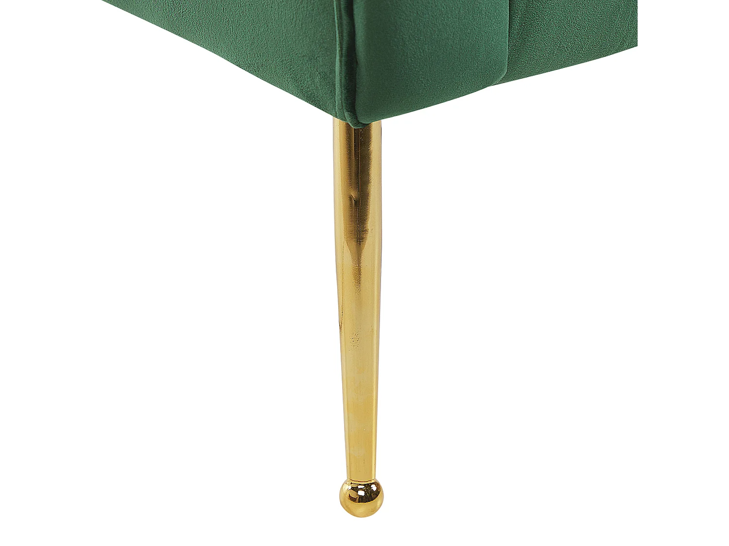 Bequeme Chaiselounge im Retro Stil Samtbezug dunkelgrün Nantilly