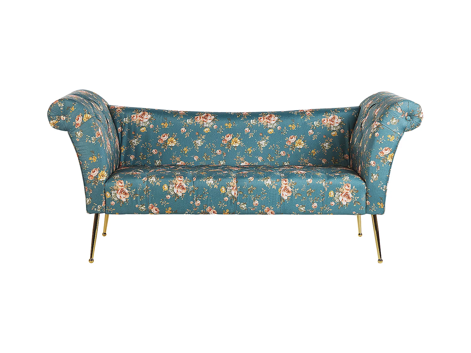 Chaise longue NANTILLY Tissu Bleu azur