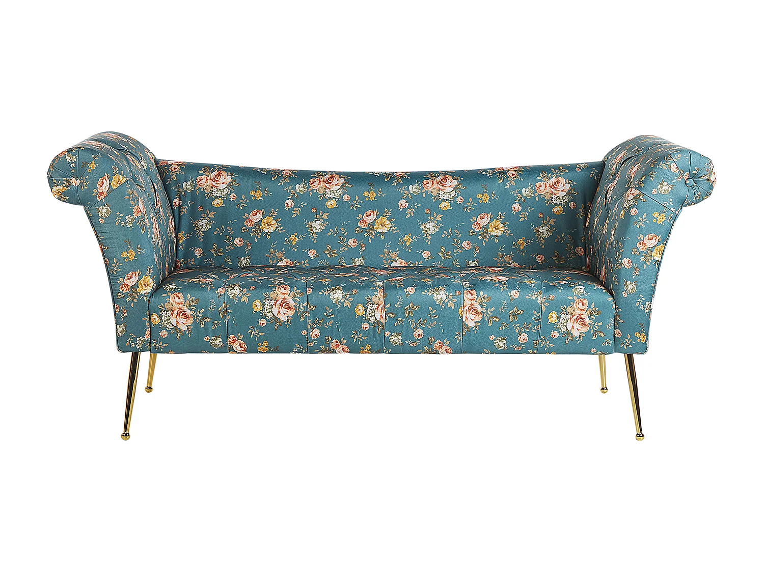 Chaise longue NANTILLY Terciopelo Azul verdoso