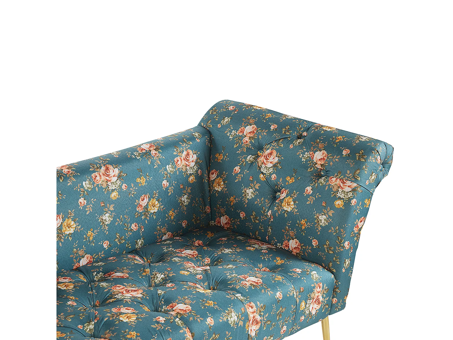 Chaise longue NANTILLY Terciopelo Azul verdoso