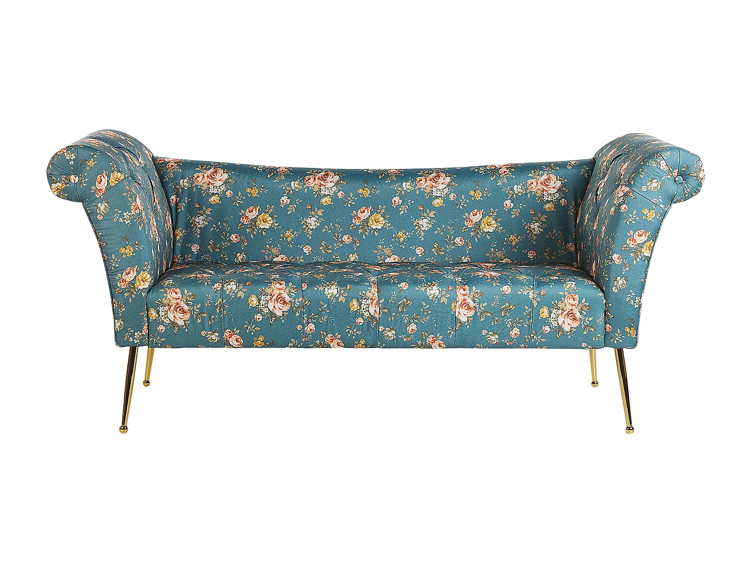 Chaise longue NANTILLY Tissu Bleu azur