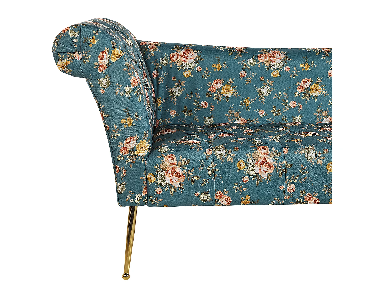 Chaise longue NANTILLY Tissu Bleu azur