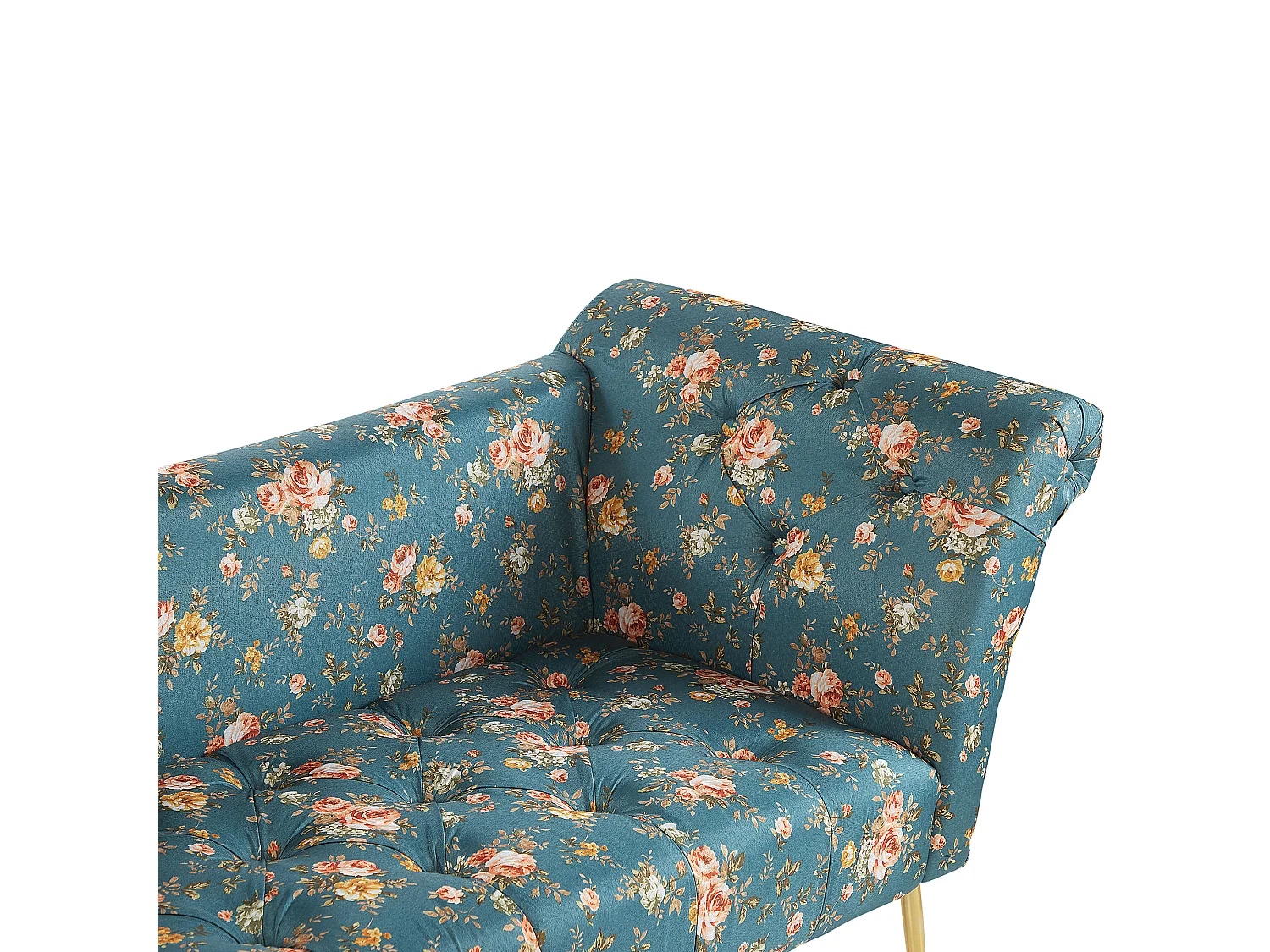 Chaise longue NANTILLY Tissu Bleu azur