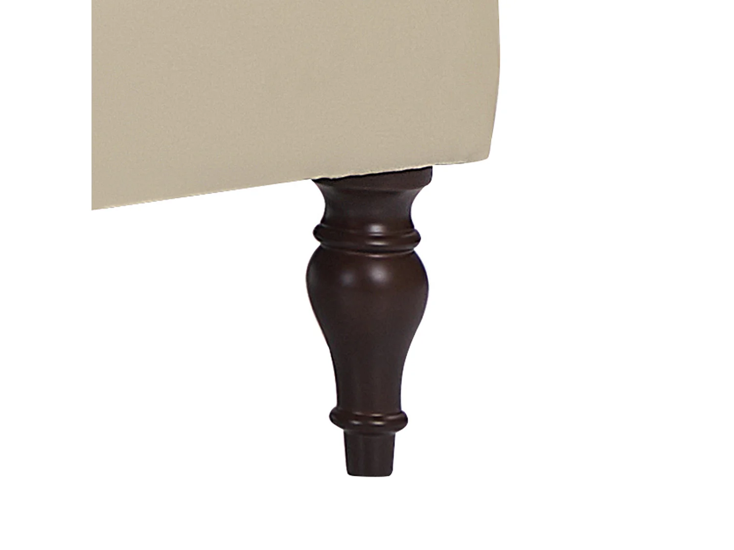 Chaise longue kunstleer lichtbeige rechtszijdig PESSAC II