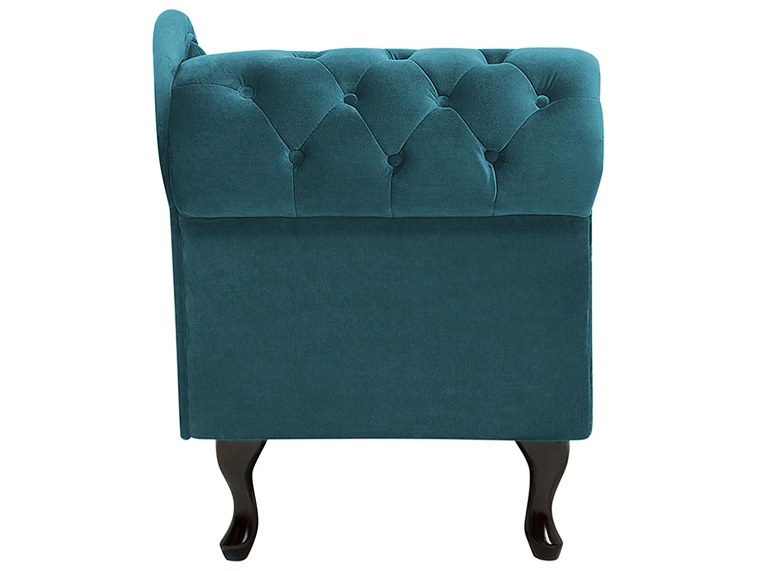 Left-Hand Chaise Longue NIMES Velvet Teal