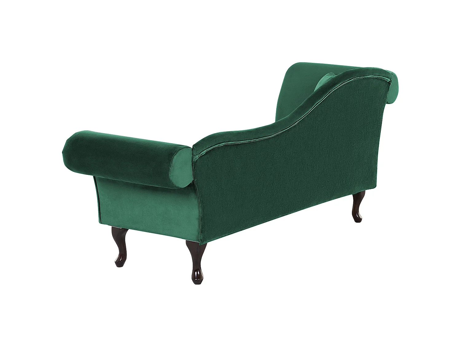 Chaise longue côté gauche LATTES Velours Vert foncé