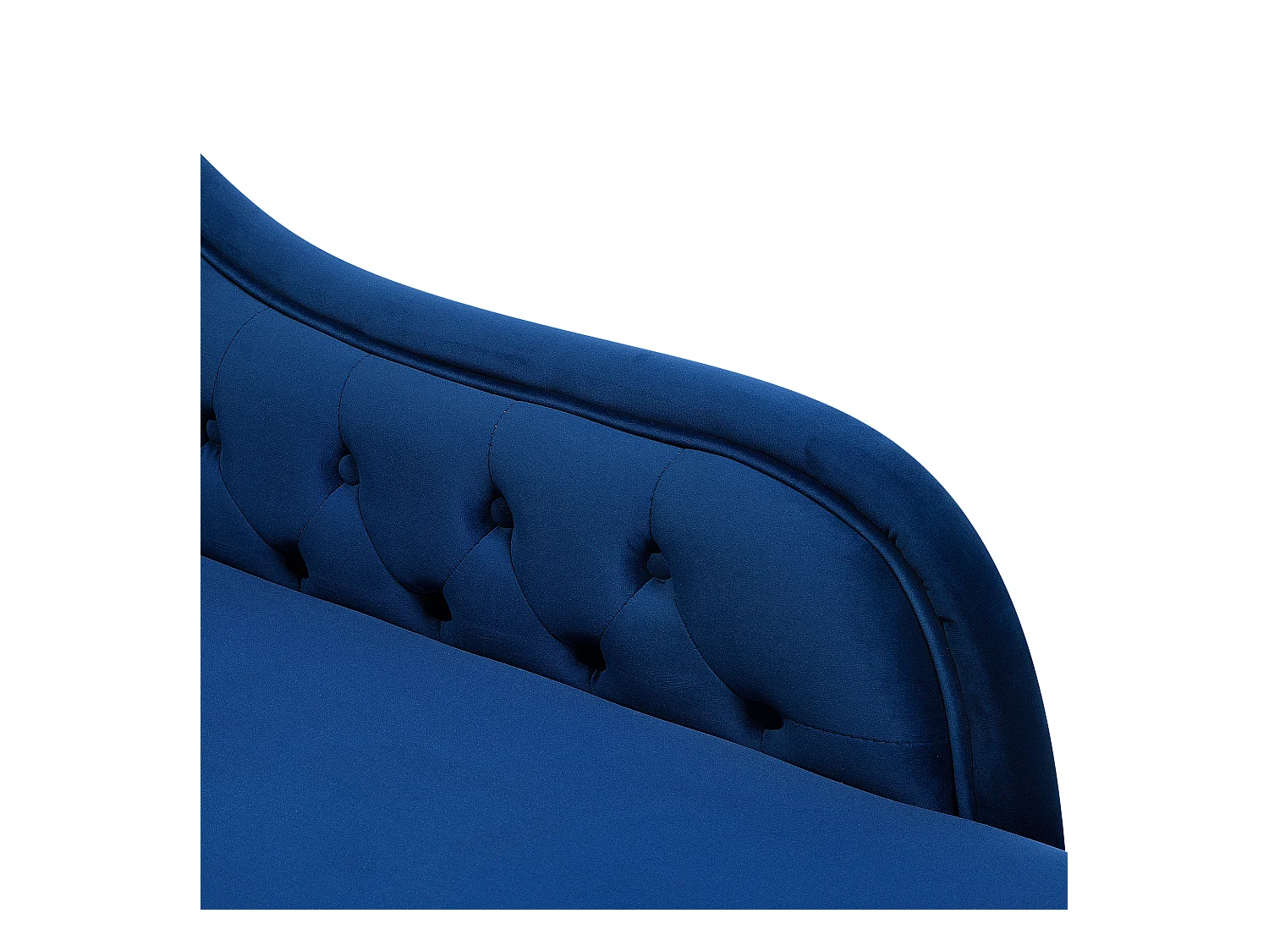 Chaise longue côté droite NIMES Velours Bleu marine