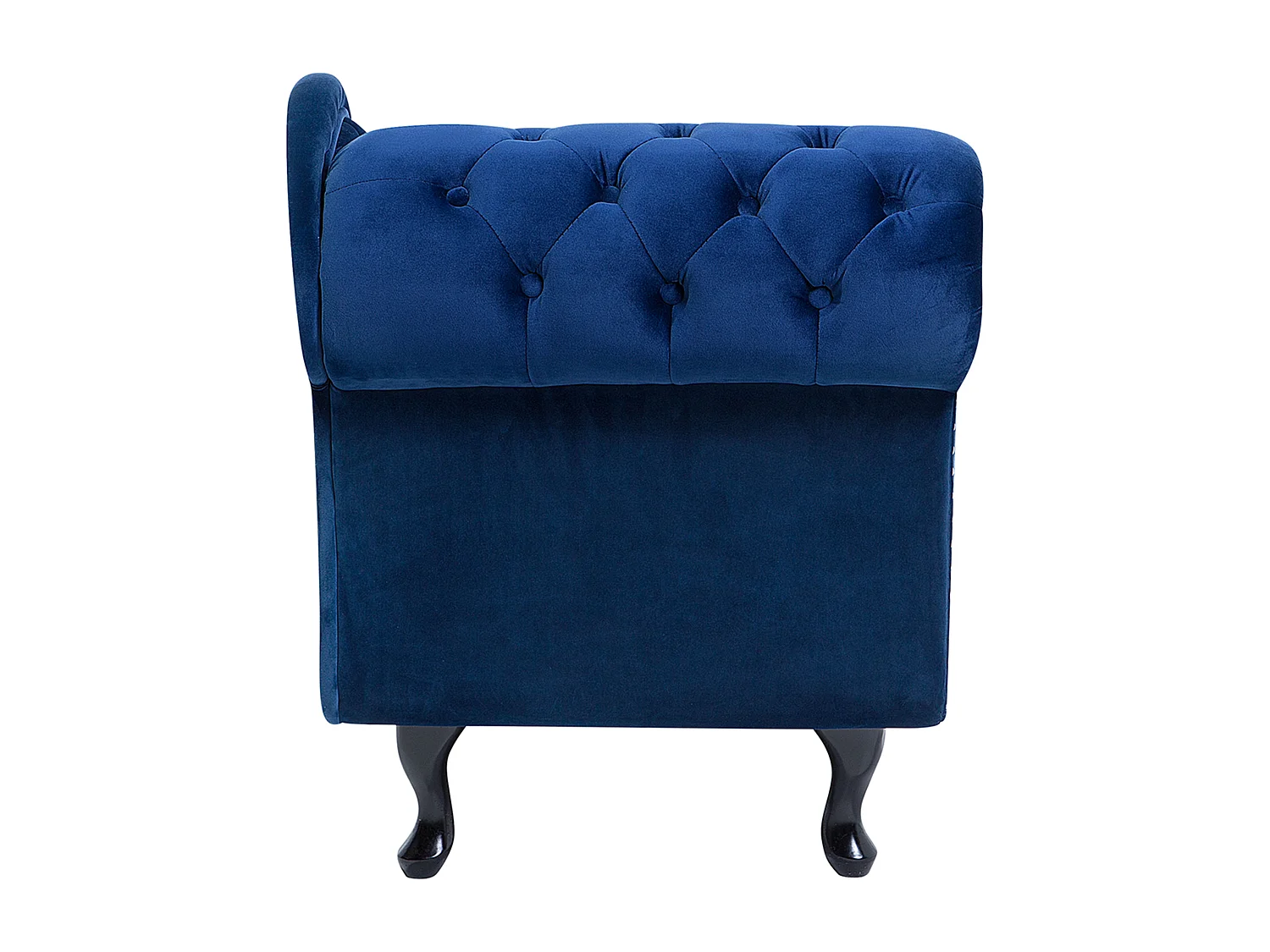 Chaise longue côté droite NIMES Velours Bleu marine