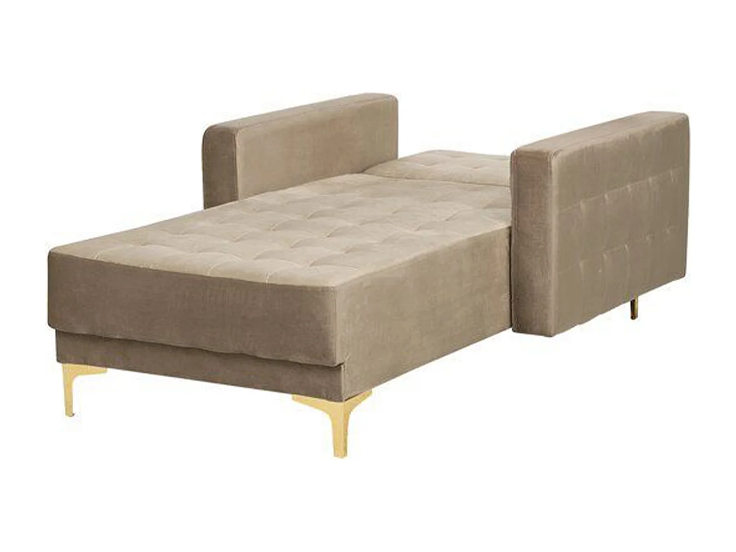 Moderne Chaiselongue Samtstoff sandbeige Aberdeen