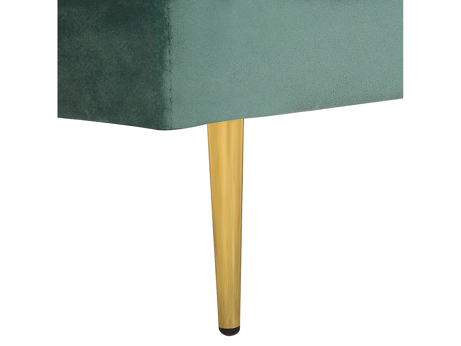 Szezlong lewostronny MIRAMAS Welur Miętowy