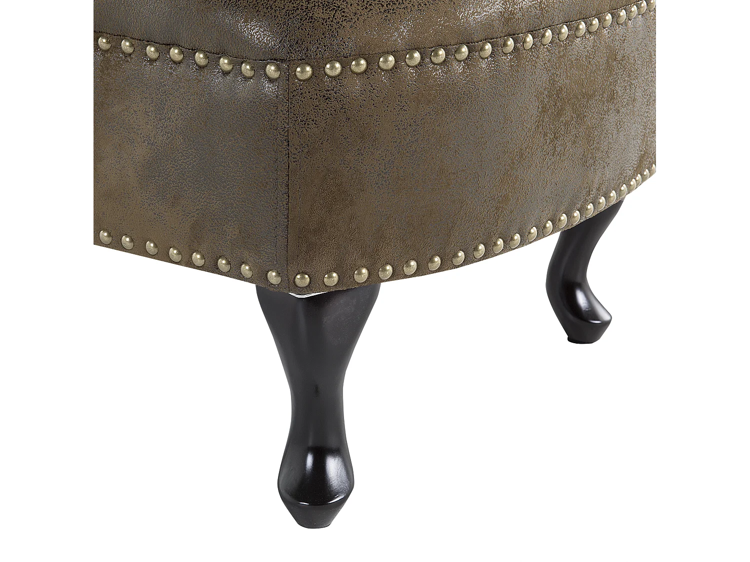 Chaise longue côté droit NIMES Daim synthétique Marron