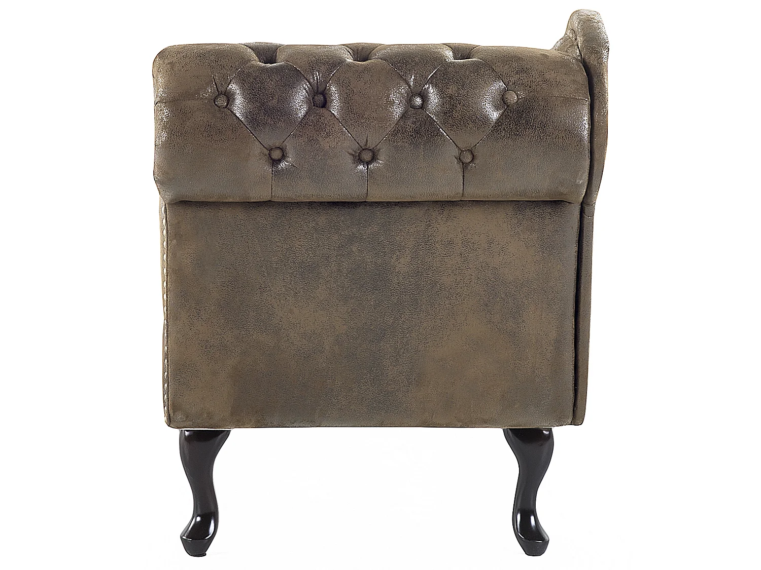 Chaise longue côté droit NIMES Daim synthétique Marron