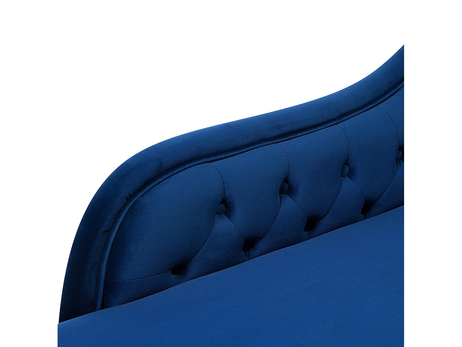 Chaise longue côté droit NIMES Velours Bleu marine