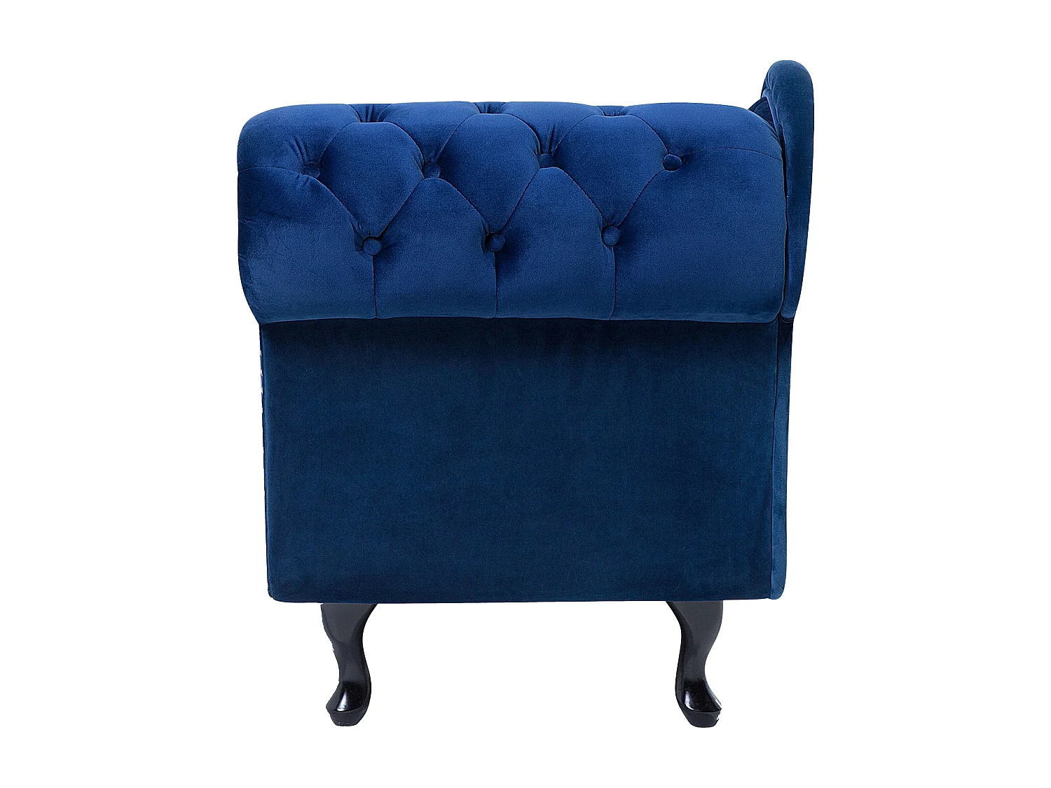 Chaise longue côté droit NIMES Velours Bleu marine