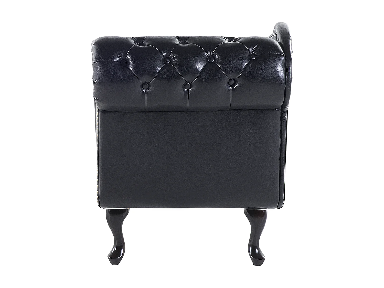 Chaise longue côté droit NIMES Cuir PU Noir