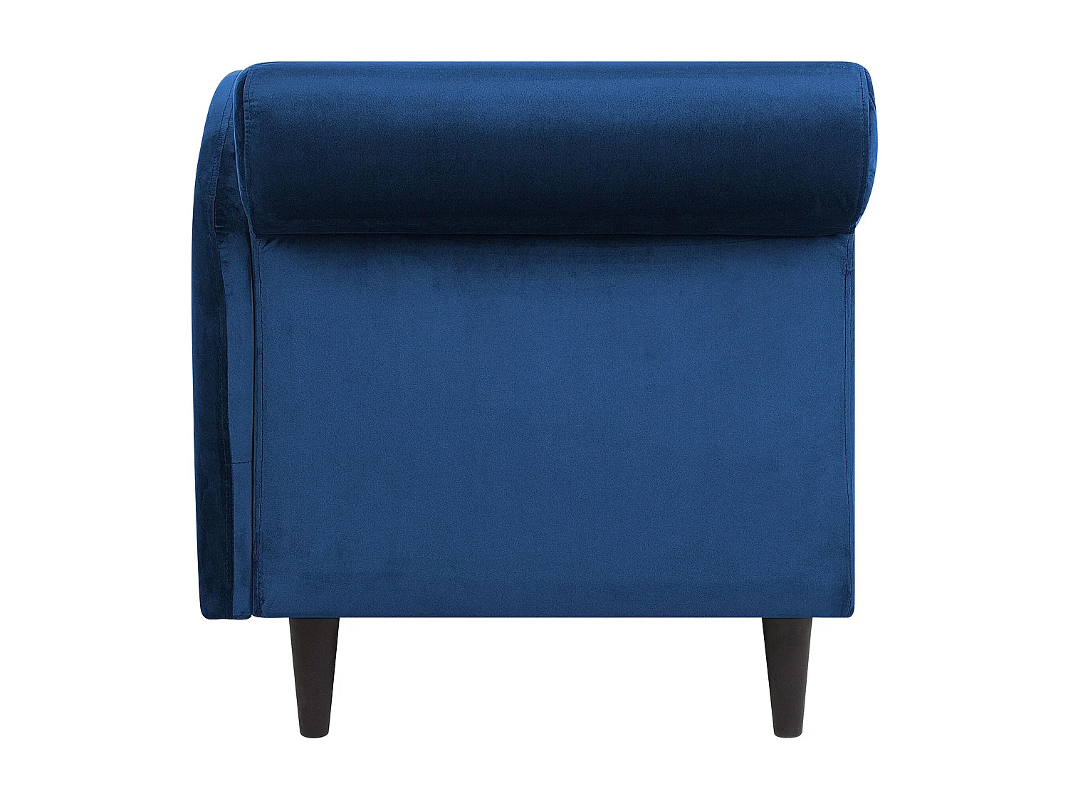 Chaise longue izquierdo LUIRO Terciopelo Azul marino con almacenaje