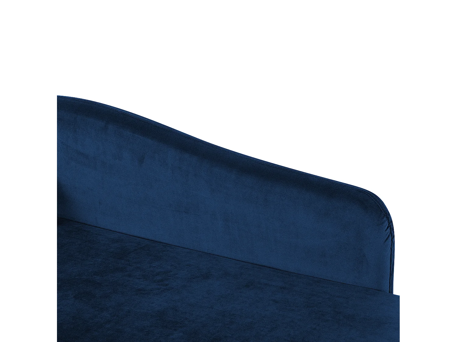 Linkszijdige chaise longue LUIRO Fluweel Marineblauw met opbergruimte