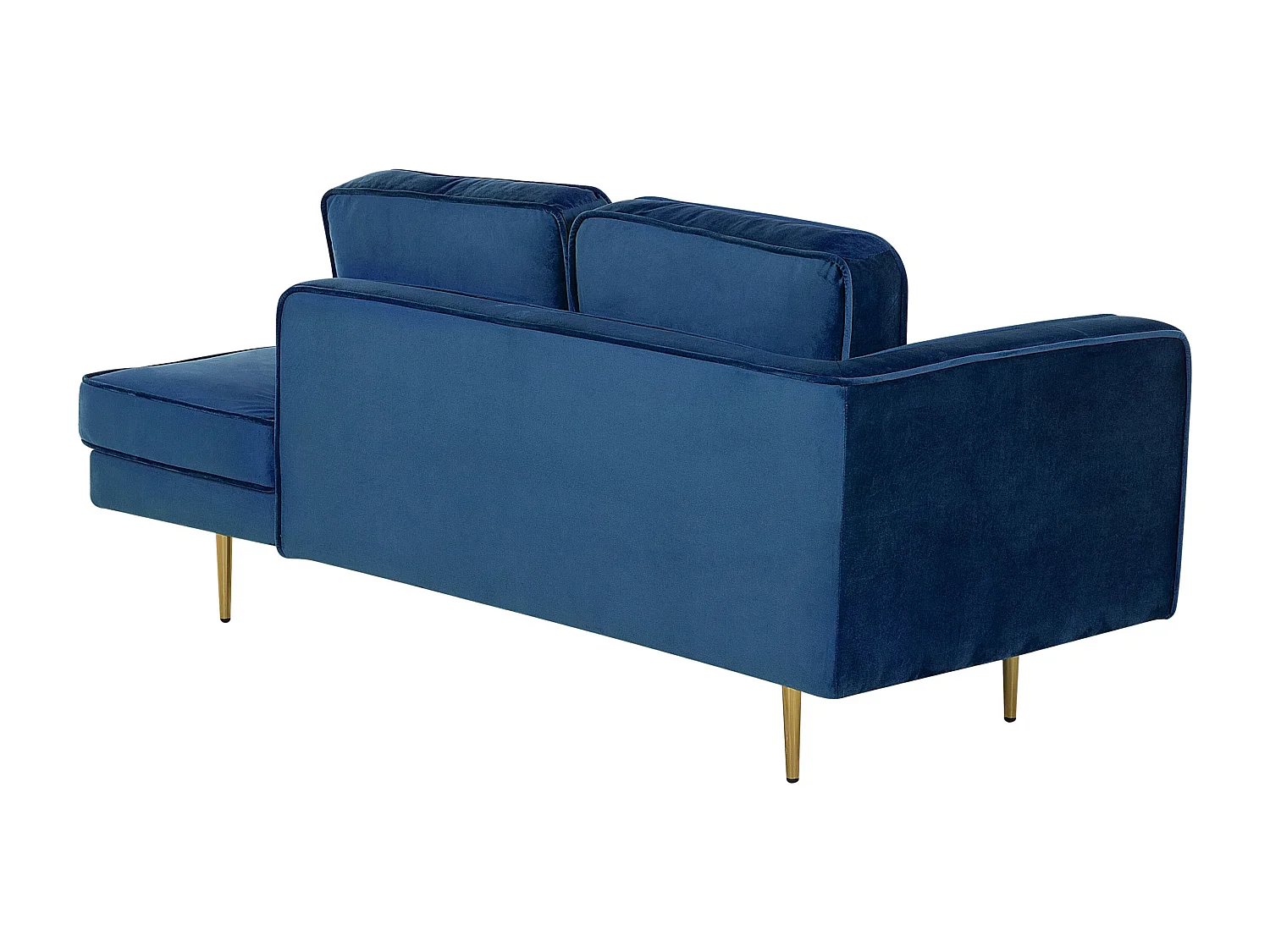 Szezlong lewostronny MIRAMAS Welur Granatowy