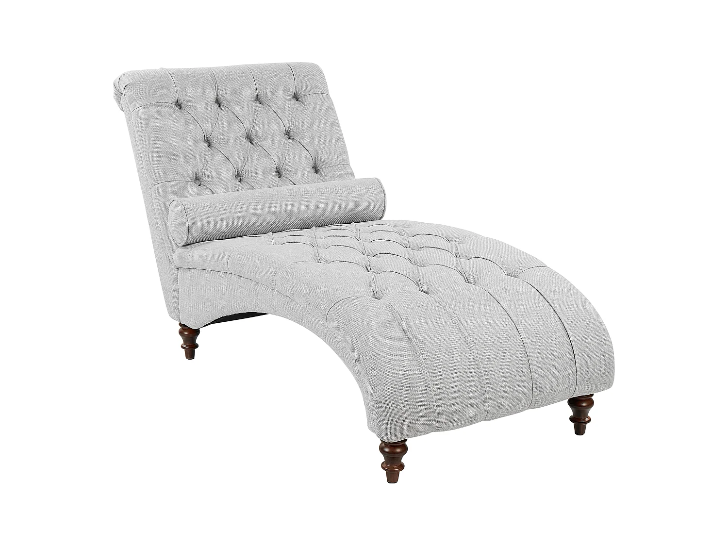 Chaise longue MURET Stof Lichtgrijs
