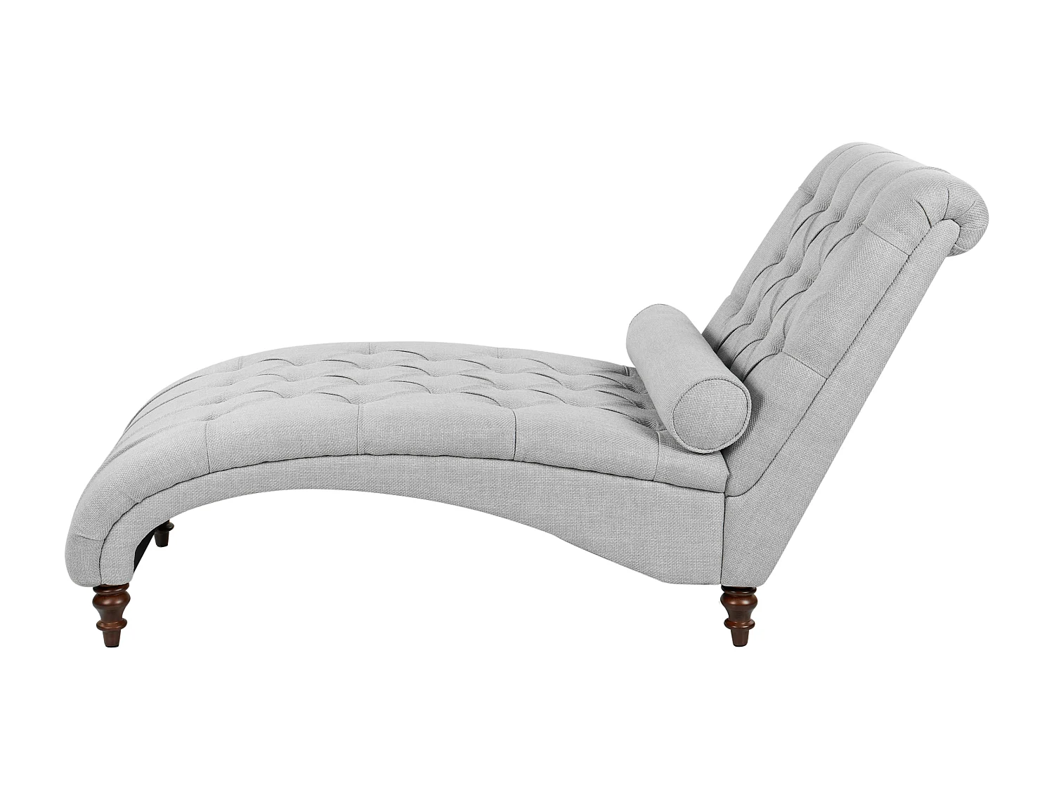Moderne Chaiselongue in Grau Stoffbezug Muret