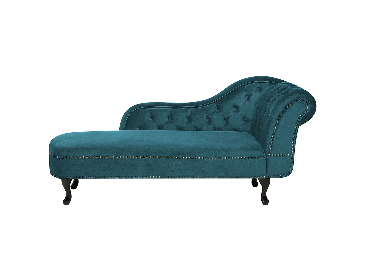Right-Hand Chaise Longue NIMES Velvet Teal